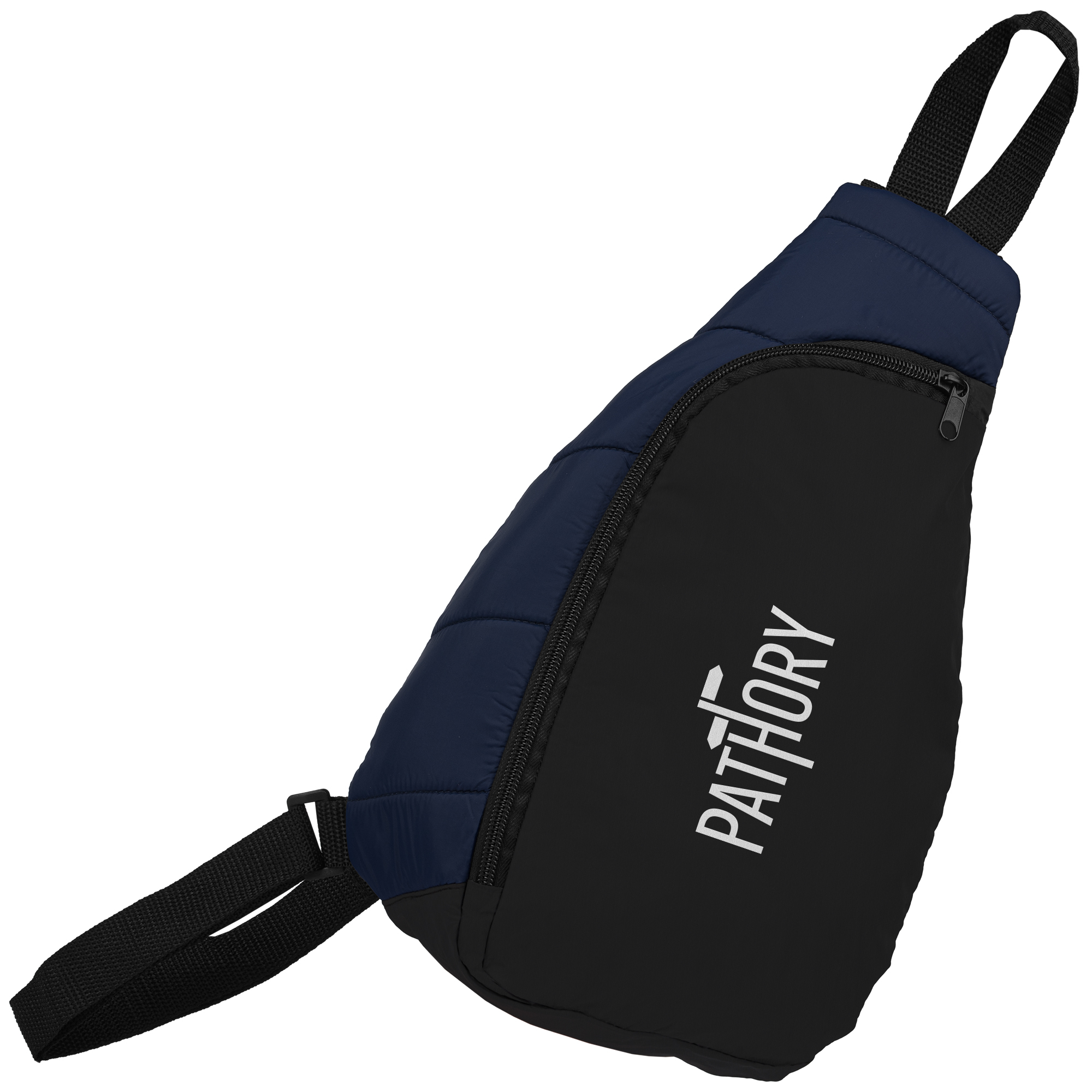 Sac à dos bandoulière personnalisable RPET - SportStyle Bleu marine
